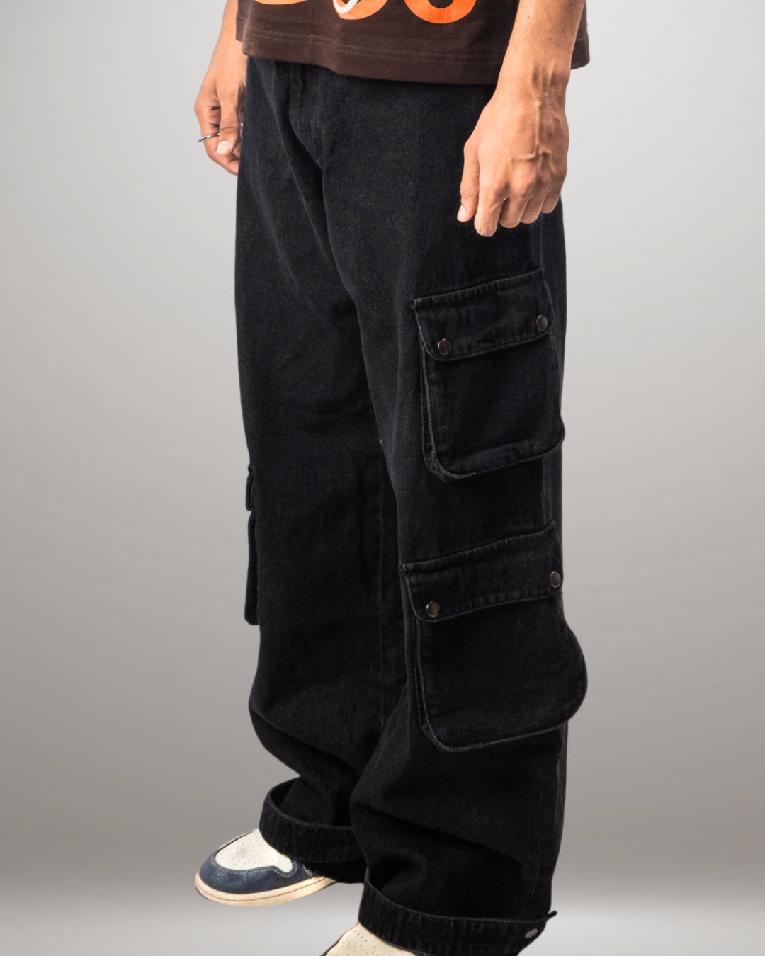 Black Olive Cargo Denim ( 4 Pockets )