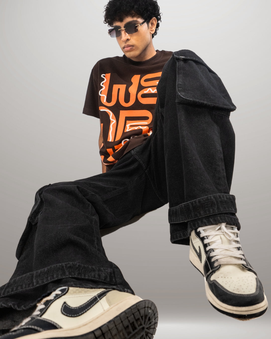 Black Olive Cargo Denim ( 4 Pockets )